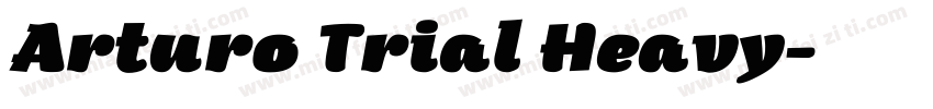 Arturo Trial Heavy字体转换